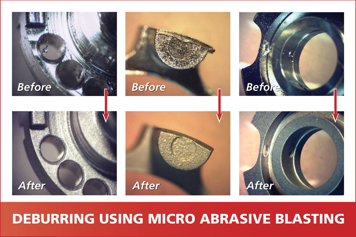 Deburring using Micro Abrasive Processing - Examples