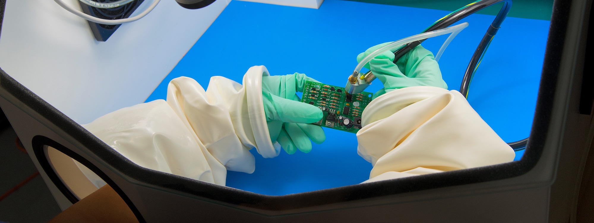 Conformal Coating Removal from Electronic Circuit Boards | Precision, Consistency, ESD Control with Crystal Mark SWAM Technology